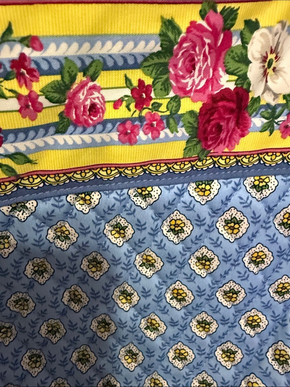 Vera Bradley Heritage Collection Original Tote Elizabeth Blue NWOT - Picture 3 of 12